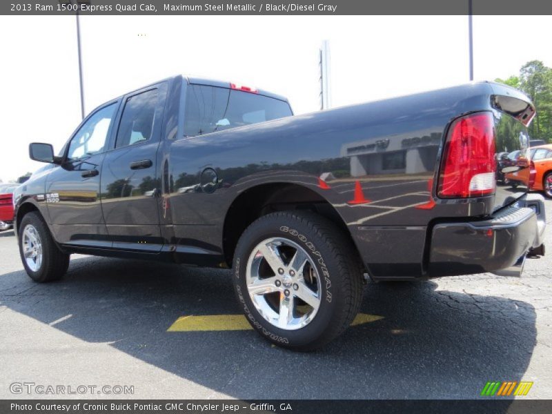 Maximum Steel Metallic / Black/Diesel Gray 2013 Ram 1500 Express Quad Cab