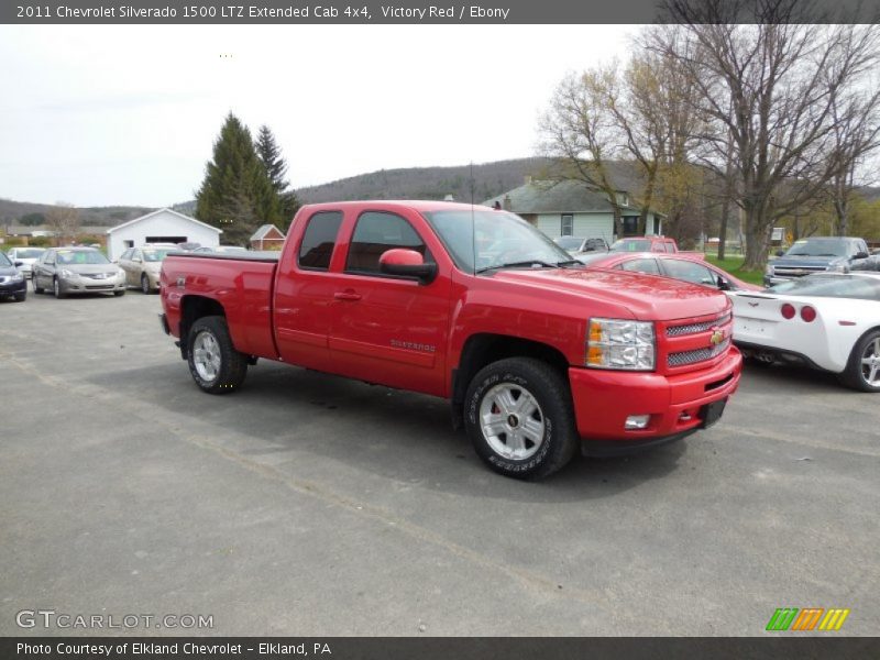 Victory Red / Ebony 2011 Chevrolet Silverado 1500 LTZ Extended Cab 4x4