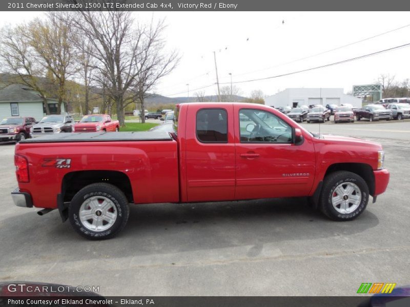 Victory Red / Ebony 2011 Chevrolet Silverado 1500 LTZ Extended Cab 4x4