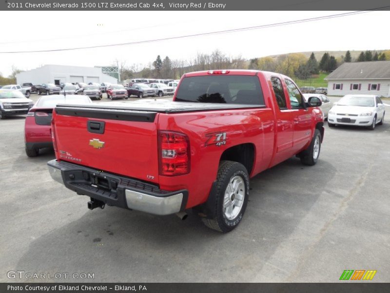 Victory Red / Ebony 2011 Chevrolet Silverado 1500 LTZ Extended Cab 4x4