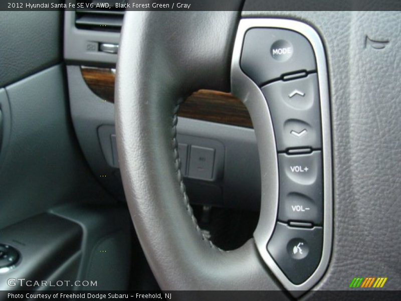 Black Forest Green / Gray 2012 Hyundai Santa Fe SE V6 AWD