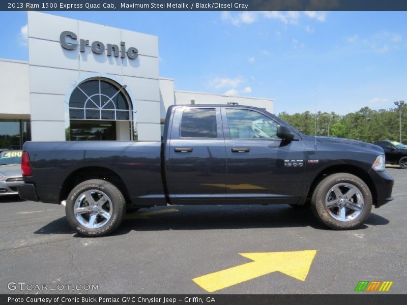Maximum Steel Metallic / Black/Diesel Gray 2013 Ram 1500 Express Quad Cab