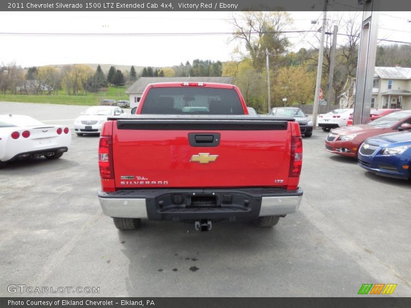 Victory Red / Ebony 2011 Chevrolet Silverado 1500 LTZ Extended Cab 4x4
