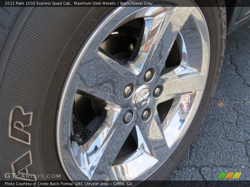 Maximum Steel Metallic / Black/Diesel Gray 2013 Ram 1500 Express Quad Cab