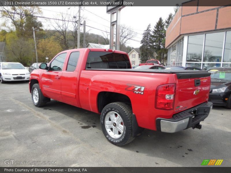 Victory Red / Ebony 2011 Chevrolet Silverado 1500 LTZ Extended Cab 4x4