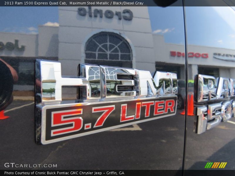 Maximum Steel Metallic / Black/Diesel Gray 2013 Ram 1500 Express Quad Cab