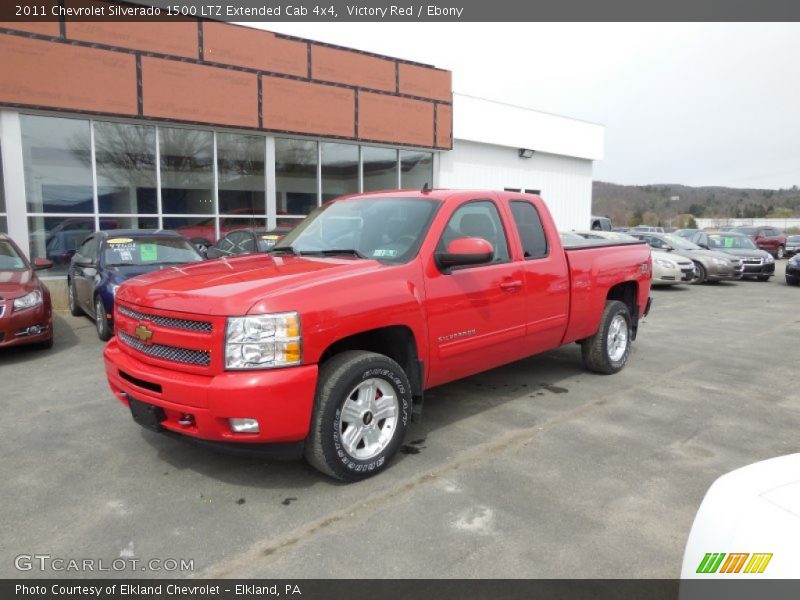 Victory Red / Ebony 2011 Chevrolet Silverado 1500 LTZ Extended Cab 4x4