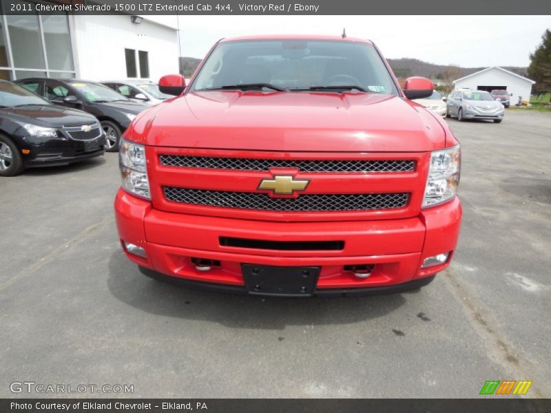 Victory Red / Ebony 2011 Chevrolet Silverado 1500 LTZ Extended Cab 4x4
