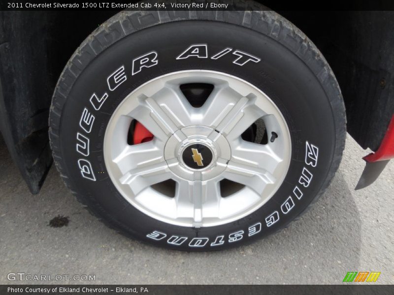 Victory Red / Ebony 2011 Chevrolet Silverado 1500 LTZ Extended Cab 4x4