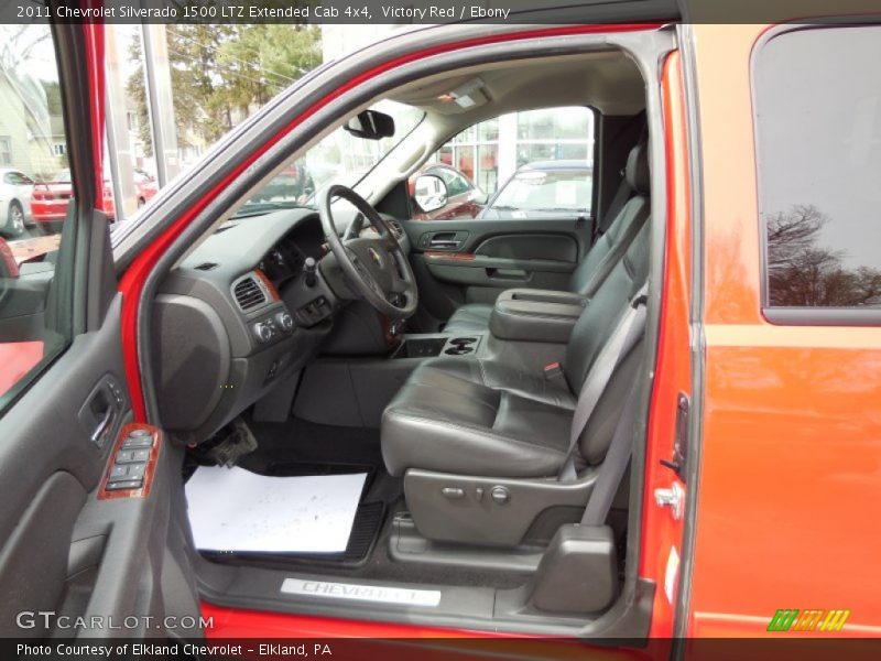 Victory Red / Ebony 2011 Chevrolet Silverado 1500 LTZ Extended Cab 4x4
