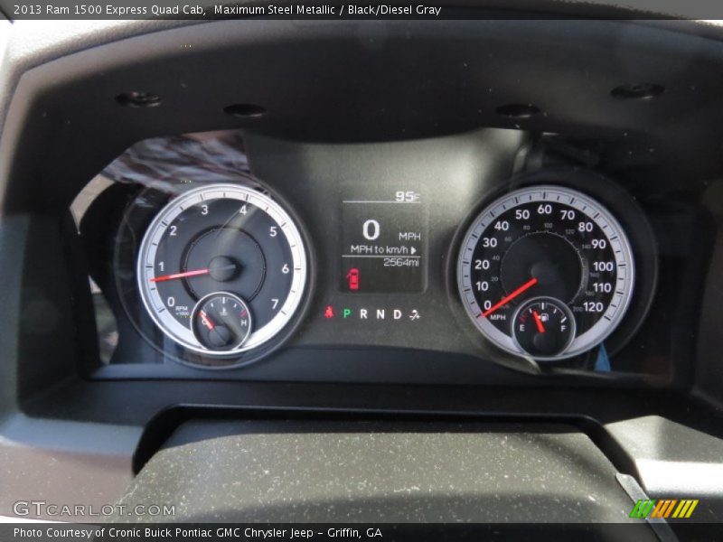Maximum Steel Metallic / Black/Diesel Gray 2013 Ram 1500 Express Quad Cab