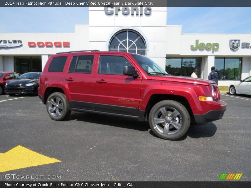 Deep Cherry Red Crystal Pearl / Dark Slate Gray 2014 Jeep Patriot High Altitude