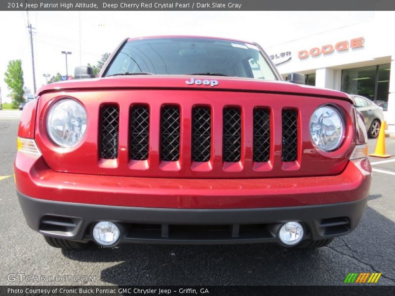 Deep Cherry Red Crystal Pearl / Dark Slate Gray 2014 Jeep Patriot High Altitude