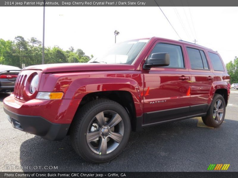 Deep Cherry Red Crystal Pearl / Dark Slate Gray 2014 Jeep Patriot High Altitude