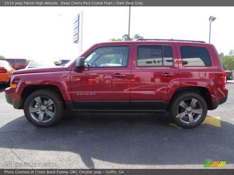 Deep Cherry Red Crystal Pearl / Dark Slate Gray 2014 Jeep Patriot High Altitude