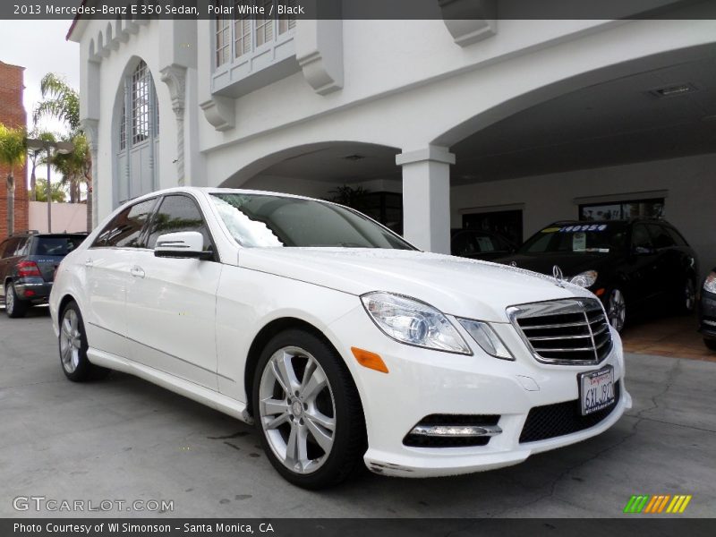 Polar White / Black 2013 Mercedes-Benz E 350 Sedan
