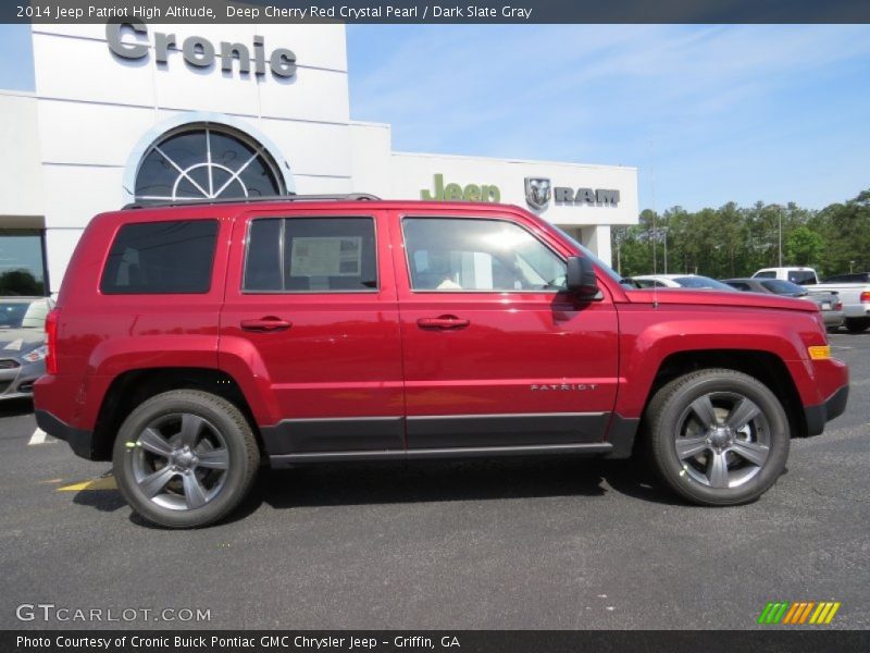 Deep Cherry Red Crystal Pearl / Dark Slate Gray 2014 Jeep Patriot High Altitude