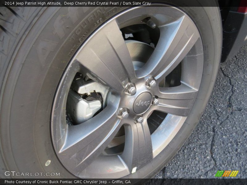 Deep Cherry Red Crystal Pearl / Dark Slate Gray 2014 Jeep Patriot High Altitude