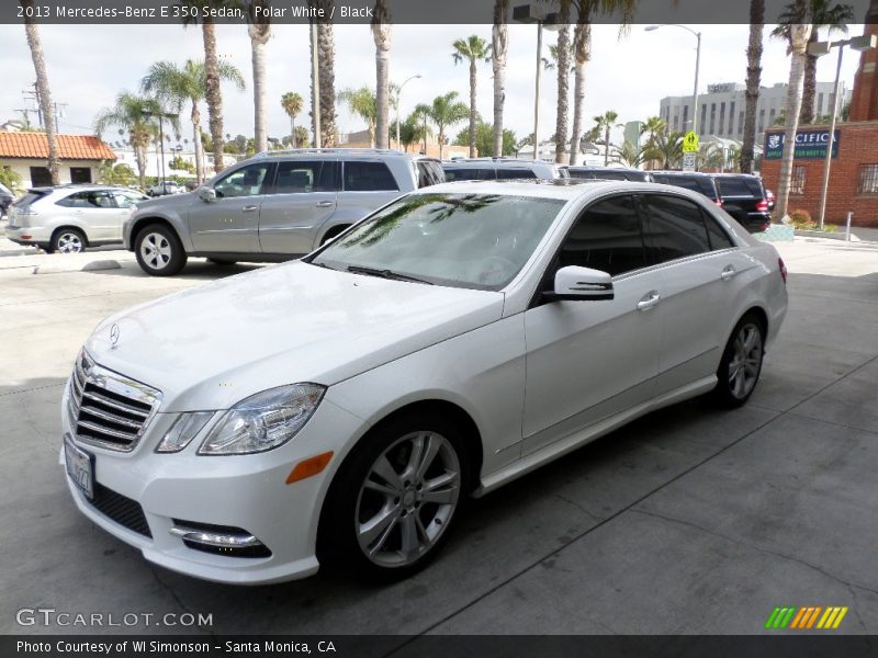 Polar White / Black 2013 Mercedes-Benz E 350 Sedan