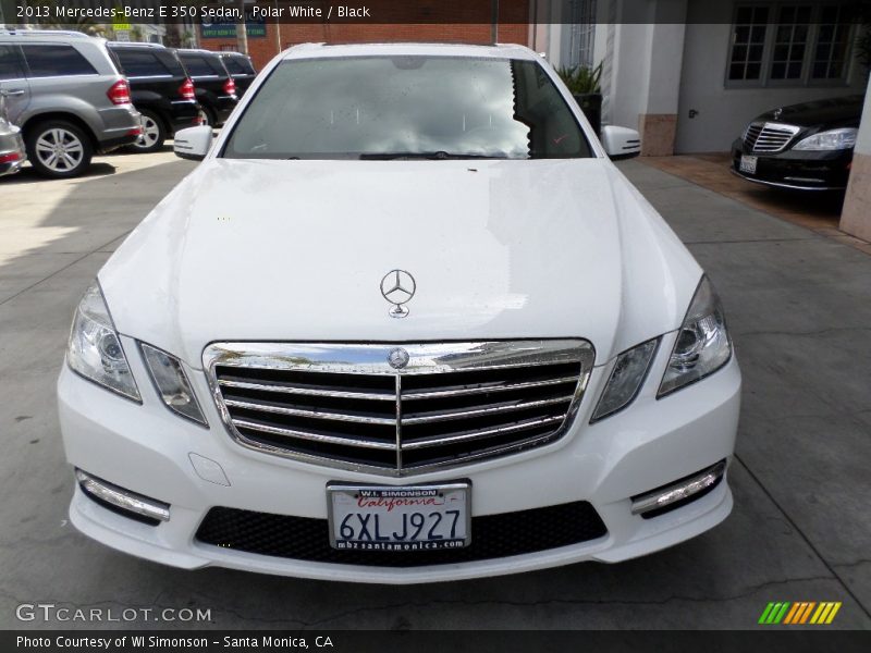 Polar White / Black 2013 Mercedes-Benz E 350 Sedan