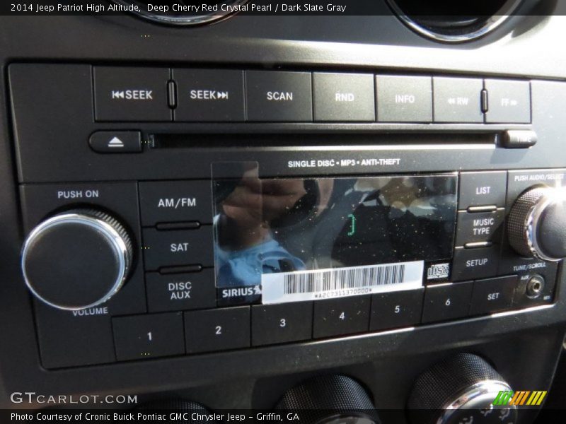 Deep Cherry Red Crystal Pearl / Dark Slate Gray 2014 Jeep Patriot High Altitude