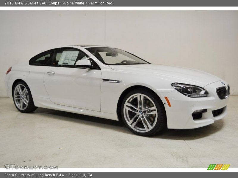 Front 3/4 View of 2015 6 Series 640i Coupe