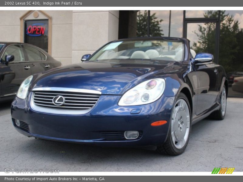 Indigo Ink Pearl / Ecru 2002 Lexus SC 430