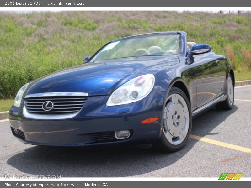 Indigo Ink Pearl / Ecru 2002 Lexus SC 430