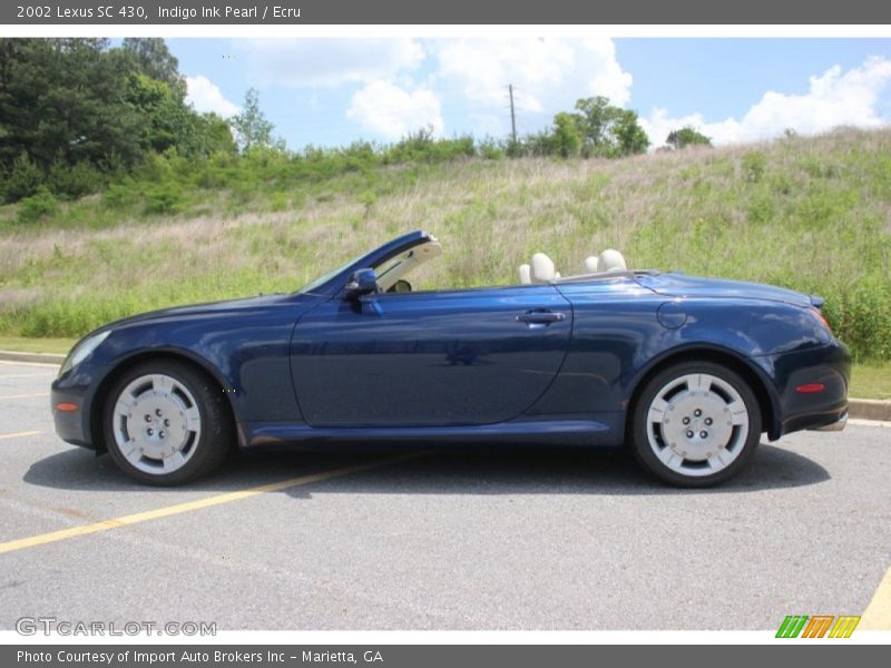 Indigo Ink Pearl / Ecru 2002 Lexus SC 430
