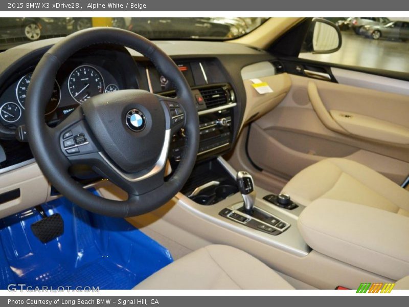 Alpine White / Beige 2015 BMW X3 xDrive28i
