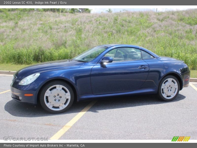 Indigo Ink Pearl / Ecru 2002 Lexus SC 430
