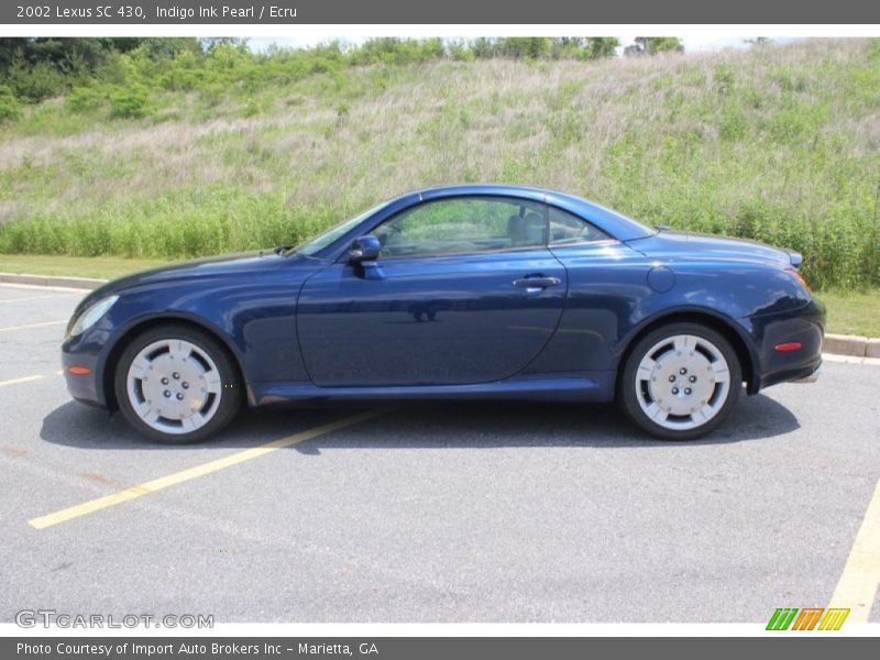 Indigo Ink Pearl / Ecru 2002 Lexus SC 430