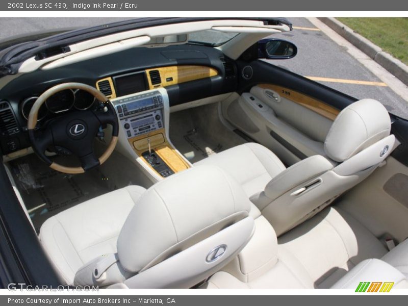Indigo Ink Pearl / Ecru 2002 Lexus SC 430
