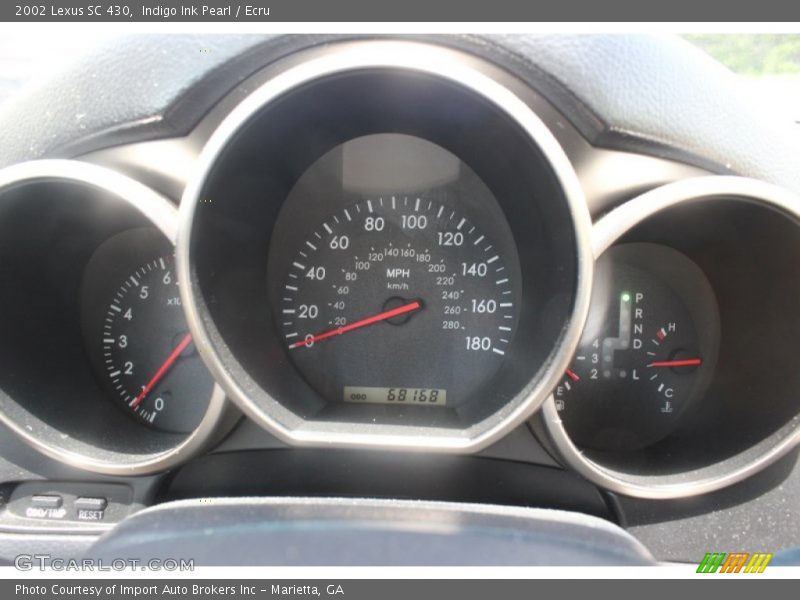 Indigo Ink Pearl / Ecru 2002 Lexus SC 430