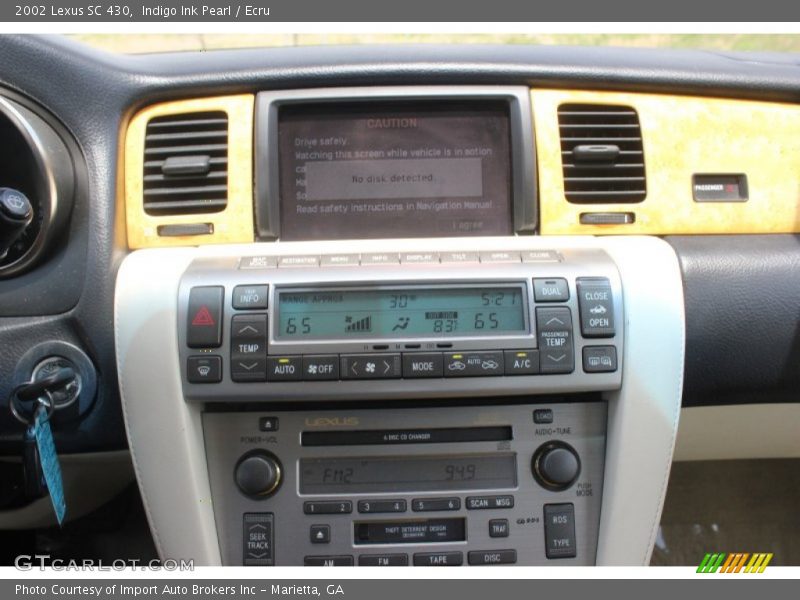 Indigo Ink Pearl / Ecru 2002 Lexus SC 430