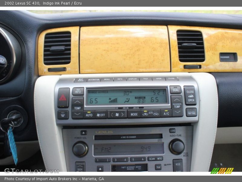 Indigo Ink Pearl / Ecru 2002 Lexus SC 430