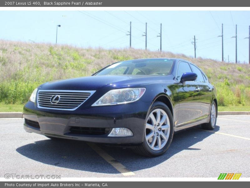 Black Sapphire Pearl / Alabaster 2007 Lexus LS 460