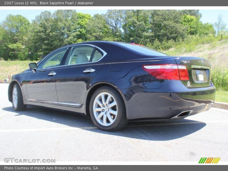 Black Sapphire Pearl / Alabaster 2007 Lexus LS 460