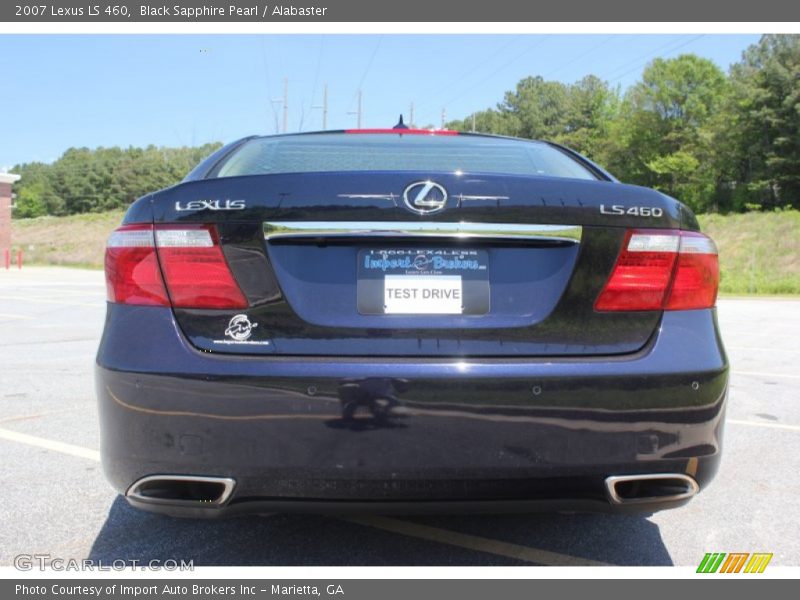 Black Sapphire Pearl / Alabaster 2007 Lexus LS 460