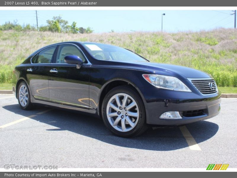 Black Sapphire Pearl / Alabaster 2007 Lexus LS 460