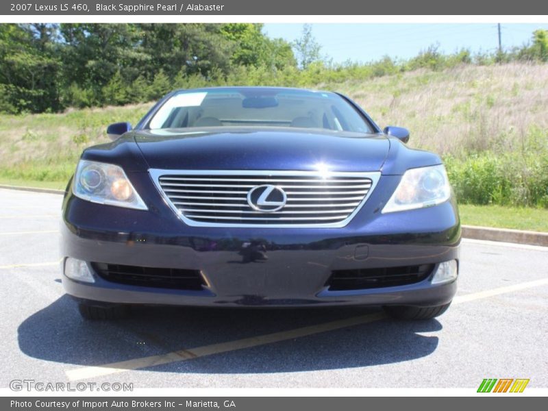 Black Sapphire Pearl / Alabaster 2007 Lexus LS 460