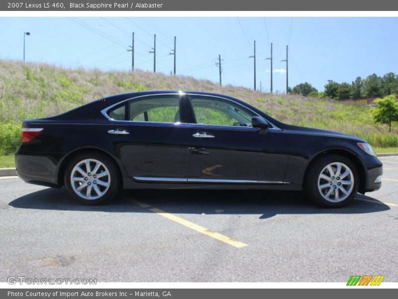 Black Sapphire Pearl / Alabaster 2007 Lexus LS 460