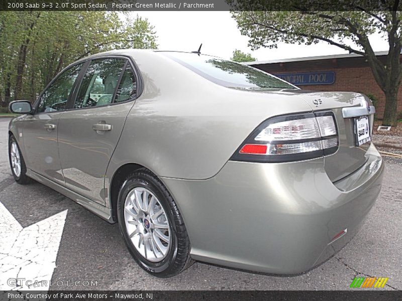 Pepper Green Metallic / Parchment 2008 Saab 9-3 2.0T Sport Sedan