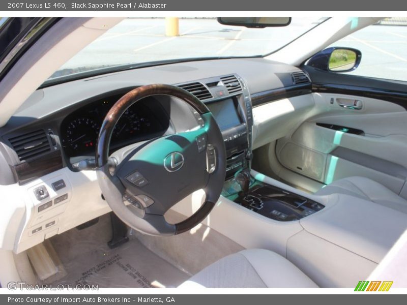 Black Sapphire Pearl / Alabaster 2007 Lexus LS 460