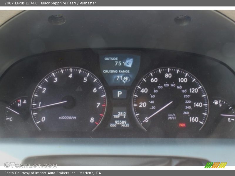 Black Sapphire Pearl / Alabaster 2007 Lexus LS 460