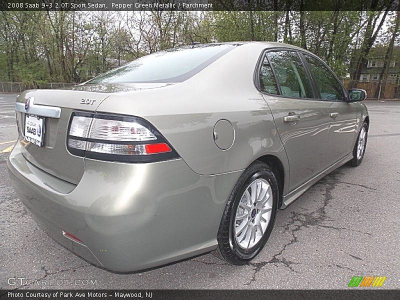 Pepper Green Metallic / Parchment 2008 Saab 9-3 2.0T Sport Sedan