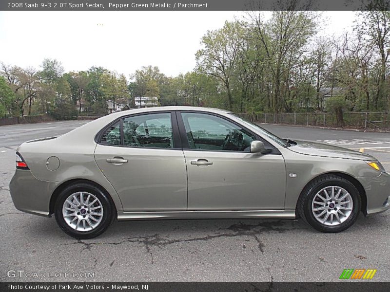 Pepper Green Metallic / Parchment 2008 Saab 9-3 2.0T Sport Sedan