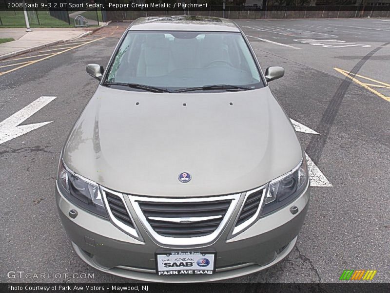 Pepper Green Metallic / Parchment 2008 Saab 9-3 2.0T Sport Sedan