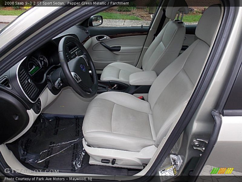 Pepper Green Metallic / Parchment 2008 Saab 9-3 2.0T Sport Sedan