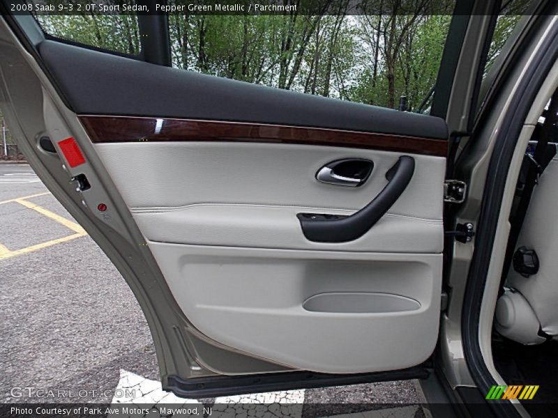 Pepper Green Metallic / Parchment 2008 Saab 9-3 2.0T Sport Sedan